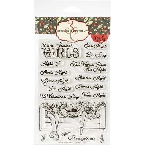 Colorado Craft Company Lovely Legs Stamp Girl's Night In