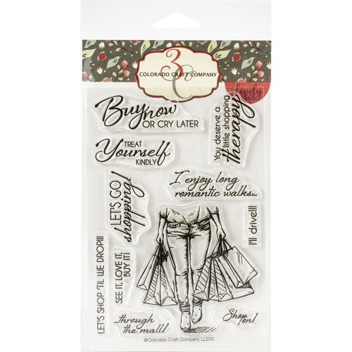 Colorado Craft Company Lovely Legs Stamp Shopping Therapy