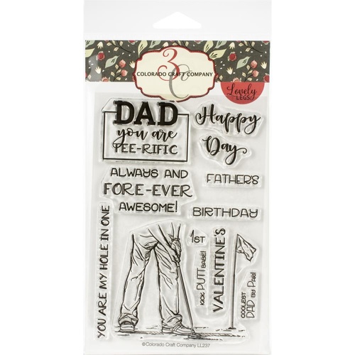 Colorado Craft Company Lovely Legs Stamp Tee-riffic Dad