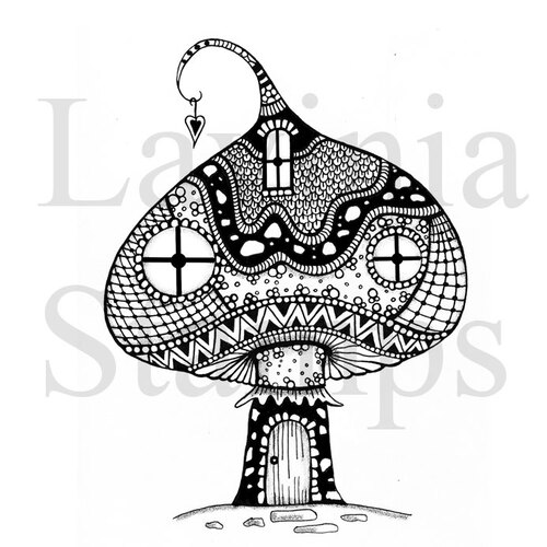 Lavinia Zen Mushroom House Stamp