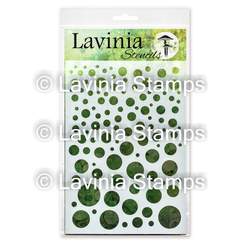 Lavinia White Orbs Stencil
