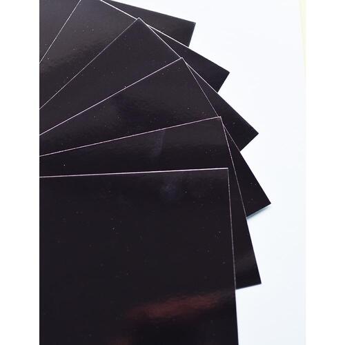 Memory Box Glossy Black 8.5x11" Cardstock Pack