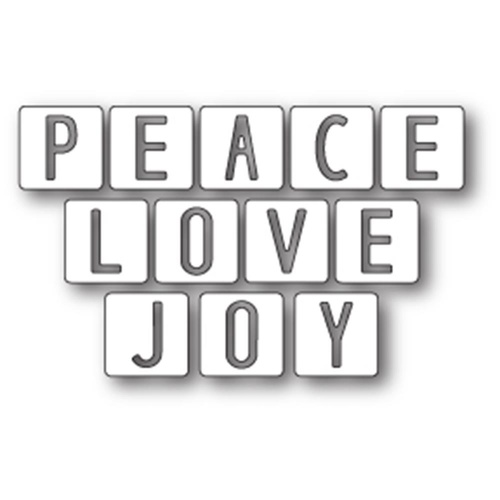 Memory Box Die Peace Love and Joy Tiles 