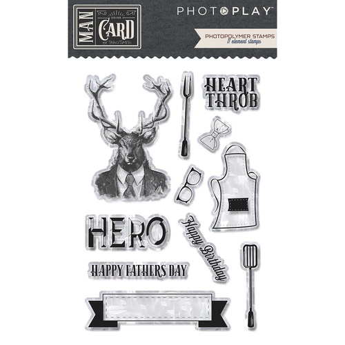 PhotoPlay Paper Man Card Photopolymer Stamp Set Element