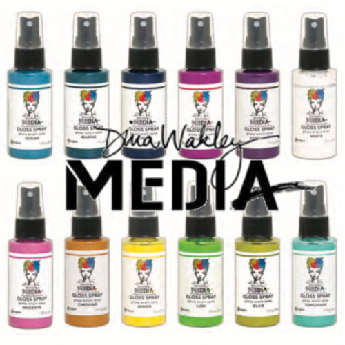 Dina Wakley MEdia Gloss Spray Collection #1