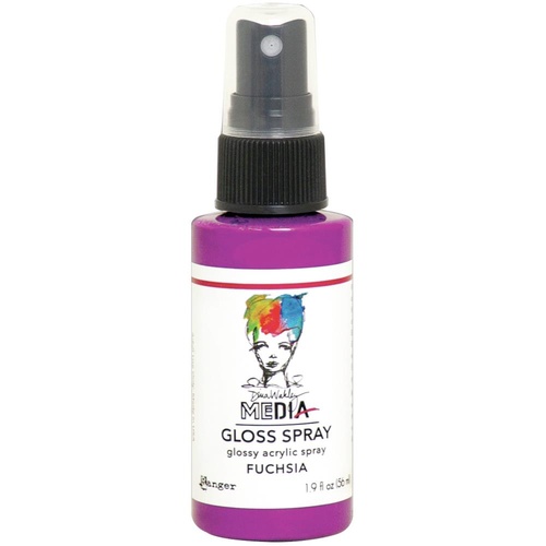 Dina Wakley MEdia Fuchsia Gloss Spray
