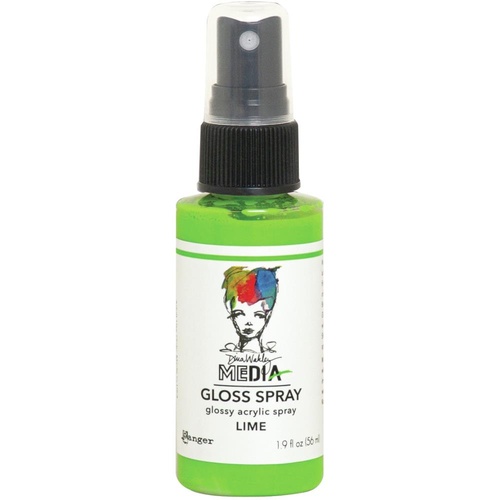 Dina Wakley MEdia Lime Gloss Spray