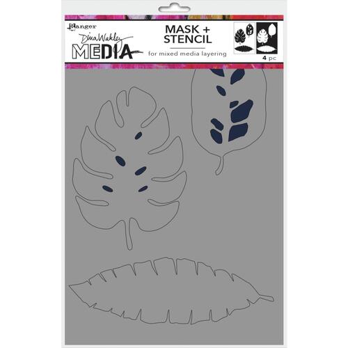 Dina Wakley MEdia Stencil & Mask Tropical