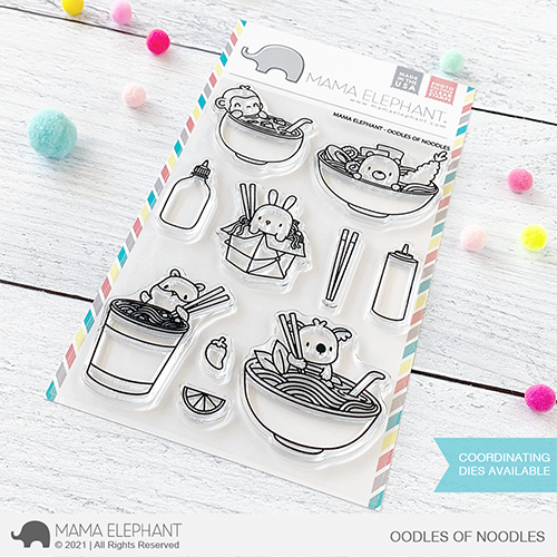 Mama Elephant Oodles of Noodles Stamp