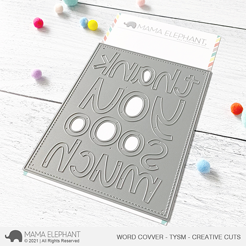 Mama Elephant Word Cover TYSM Creative Cuts Die