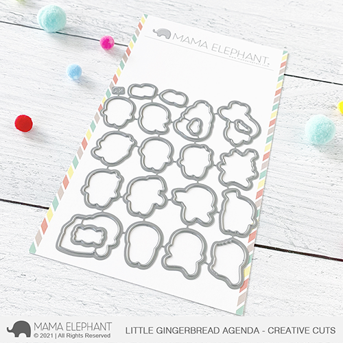 Mama Elephant Little Gingerbread Agenda Creative Cuts Die