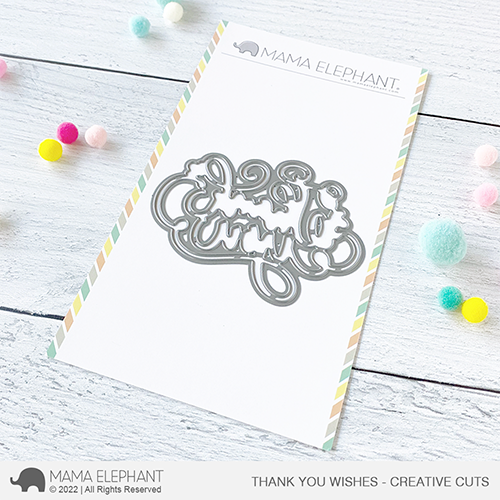 Mama Elephant Thank You Wishes Creative Cuts Die