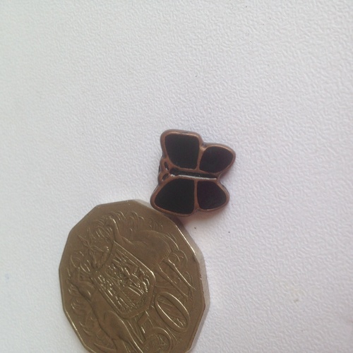 Metal - Black & Brown Butterfly 