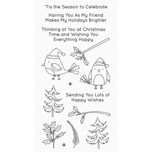 My Favorite Things Christmas Cardinals Clear Stamp