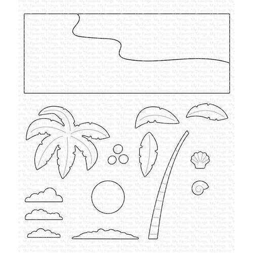 My Favorite Things Die-namic Die Beach Scene Builder