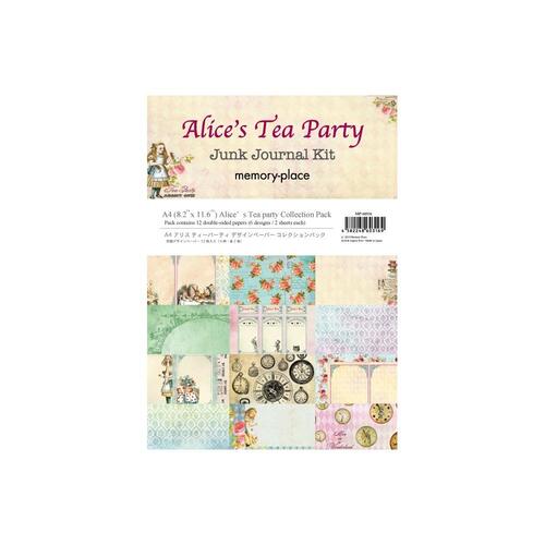 Memory Place Alice's Tea Party A4 Paper Collection Pack