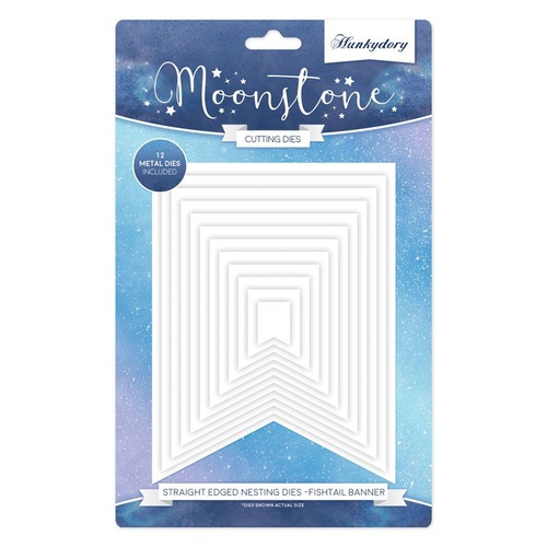 Hunkydory Moonstone Die Straight Edged Fishtail Banners Nesting