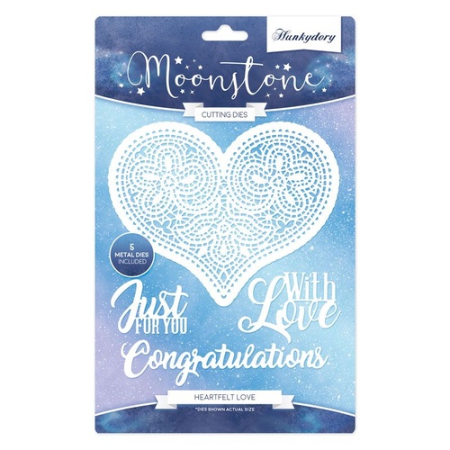 Hunkydory Moonstone Die Heartfelt Love