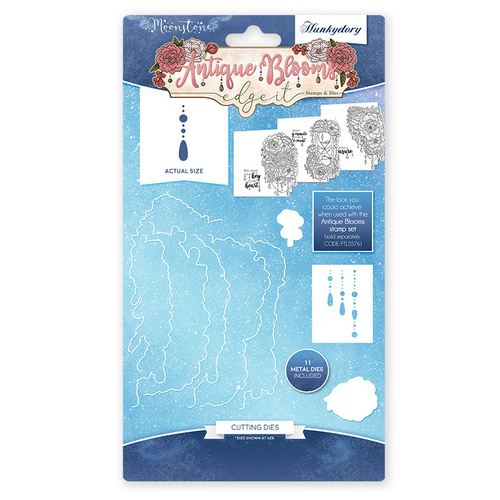 Hunkydory Moonstone Die Antique Blooms Edge It