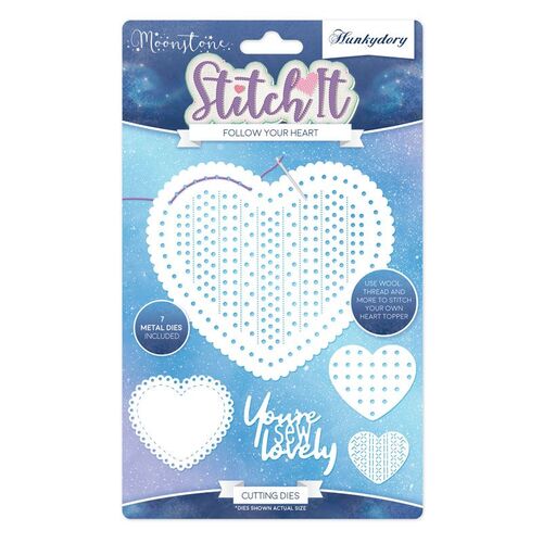 Hunkydory Stitch It! Follow Your Heart Moonstone Die 