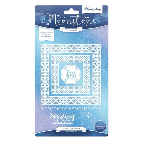 Hunkydory Floral Tile Frame Moonstone Die