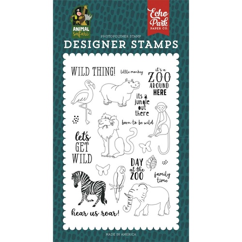 Echo Park Animal Safari Stamp Wild Thing