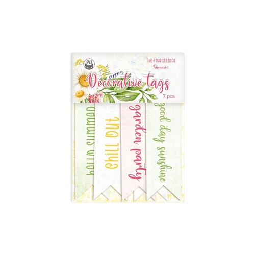 P13 The Four Seasons Summer Cardstock Tags #02