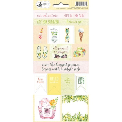 P13 Sunshine Cardstock Sticker Sheet #02