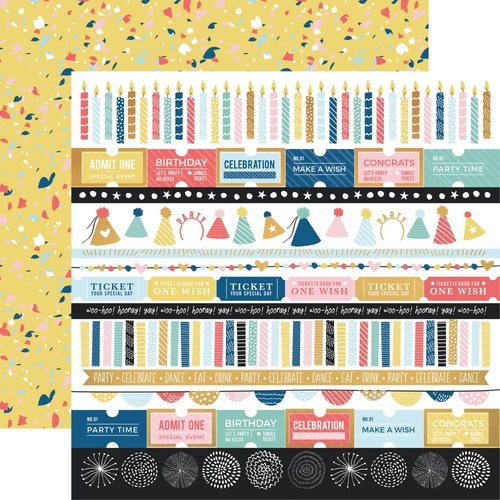 Kaisercraft Oh Happy Day! Scrapbook Paper Party Popper