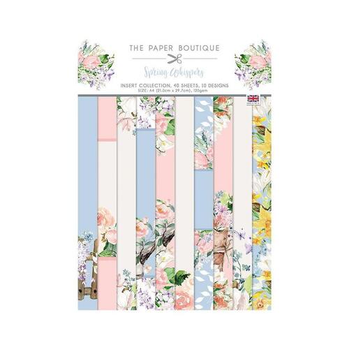 The Paper Boutique Spring Whispers A4 Inserts Collection