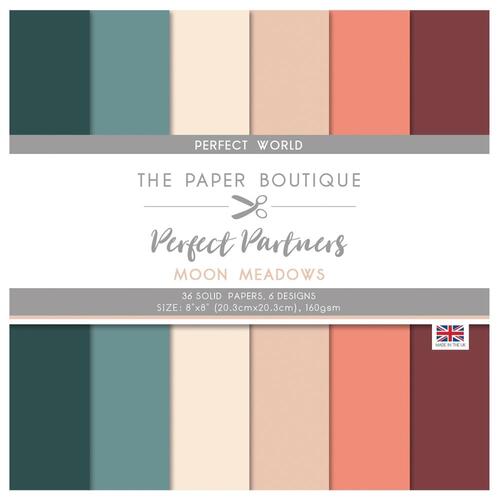 The Paper Boutique Perfect Partners Moon Meadows 8" Solids Paper Pad