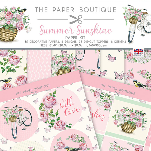 The Paper Boutique Summer Sunshine 8" Paper Kit