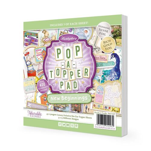 Hunkydory Pop-a-Topper Pad New Beginnings