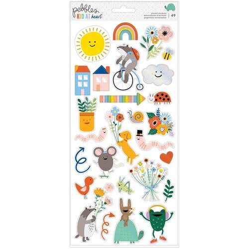 Pebbles Kid at Heart Icons Cardstock Stickers with Foil Accents