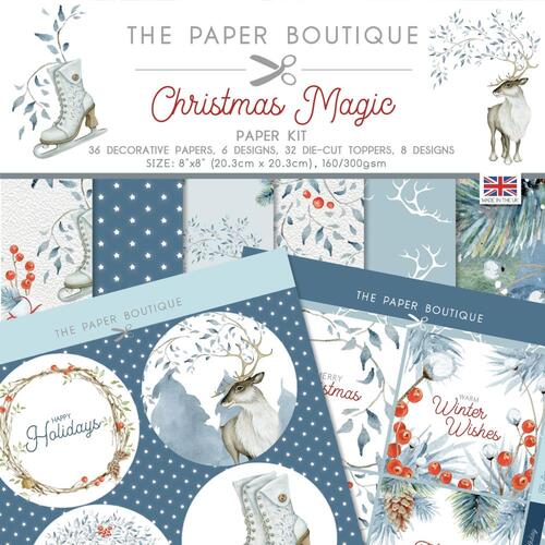 The Paper Boutique Christmas Magic 8" Paper Kit