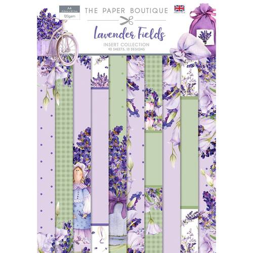 The Paper Boutique Lavender Fields A4 Inserts Collection