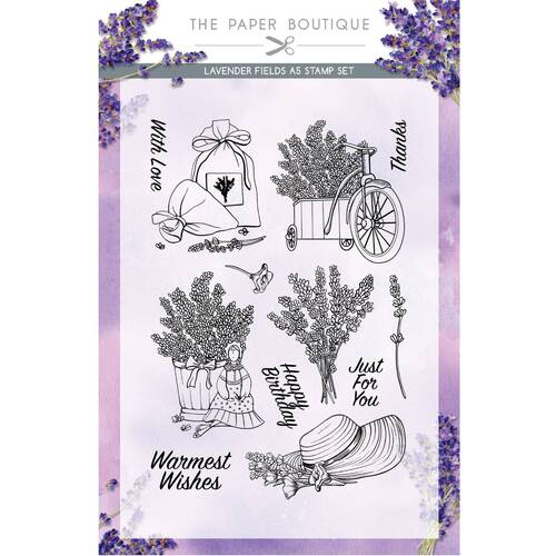 The Paper Boutique Lavender Fields Stamp