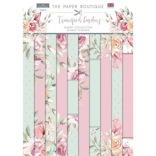 The Paper Boutique Tranquil Gardens A4 Inserts Collection