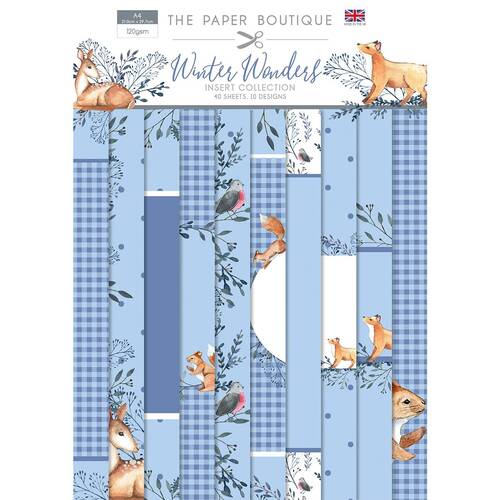 The Paper Boutique Winter Wonders A4 Inserts Collection