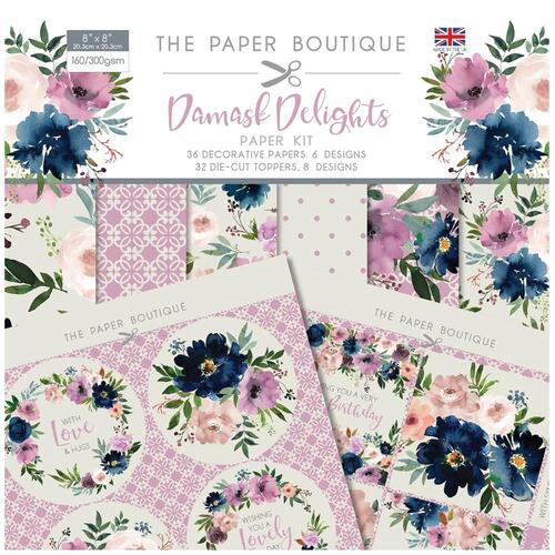 The Paper Boutique Damask Delights 8" Paper Kit
