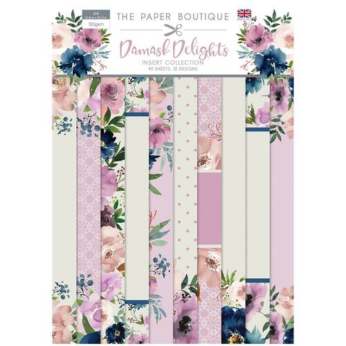 The Paper Boutique Damask Delights A4 Inserts Collection
