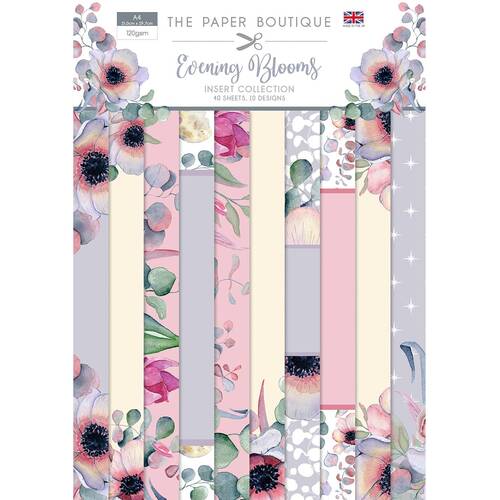 The Paper Boutique Evening Blooms A4 Inserts Collection