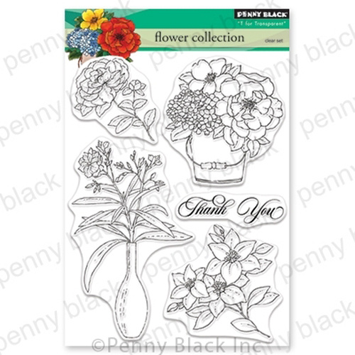 Penny Black Stamp Flower Collection