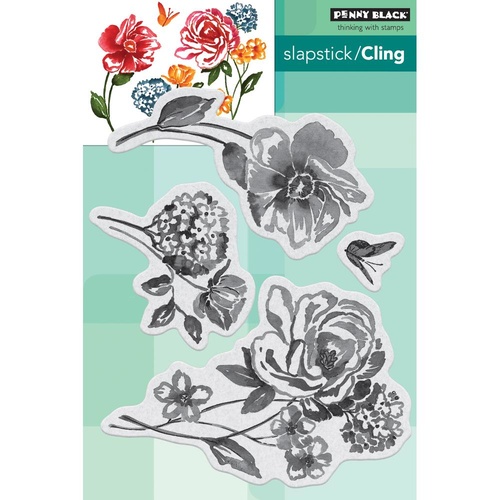 Penny Black Cling Stamp Flower Pageant 