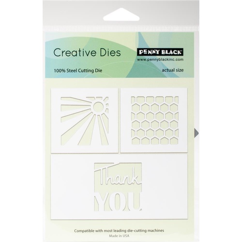 Penny Black Creative Die Thank You Squares 
