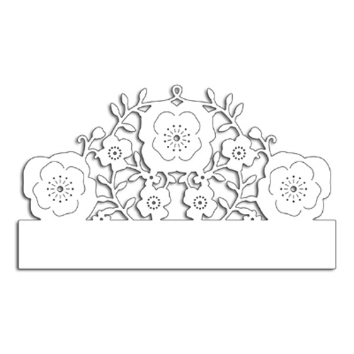 Penny Black Creative Die Floral Half 