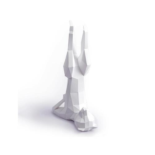 Papercraft World White Yoga Cat Dual-Use 3D Papercraft Model