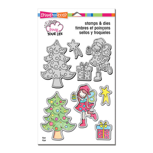 Stampendous Cling Stamp & Die Set Whisper Friends Decorate by Pink Your Life