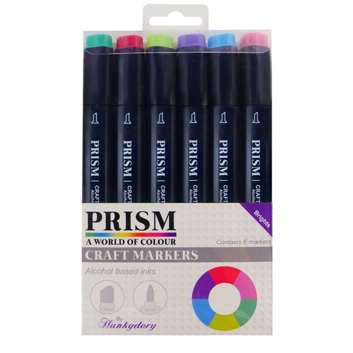 Hunkydory Prism Craft Markers Set Brights