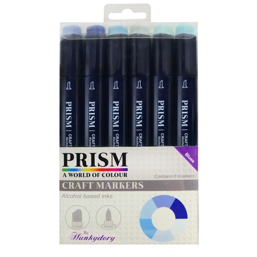 Hunkydory Prism Craft Markers Set Blues
